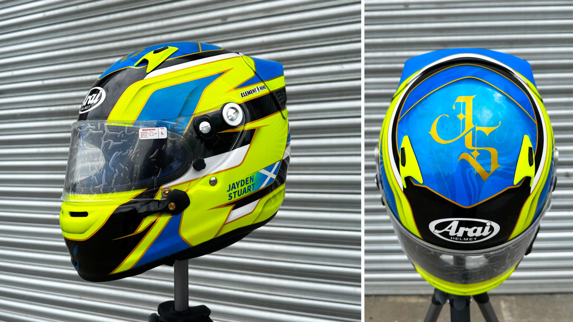 jayden stuart helmet paintwork showing details
