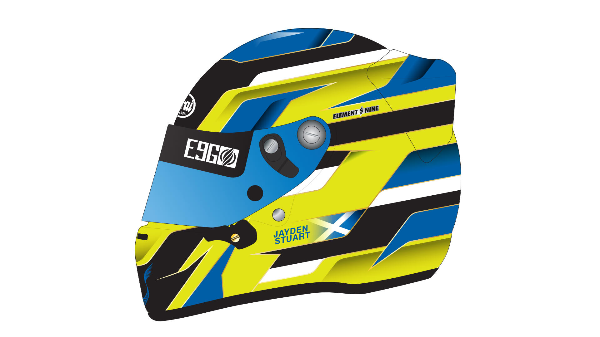 jayden stuart helmet design side profile